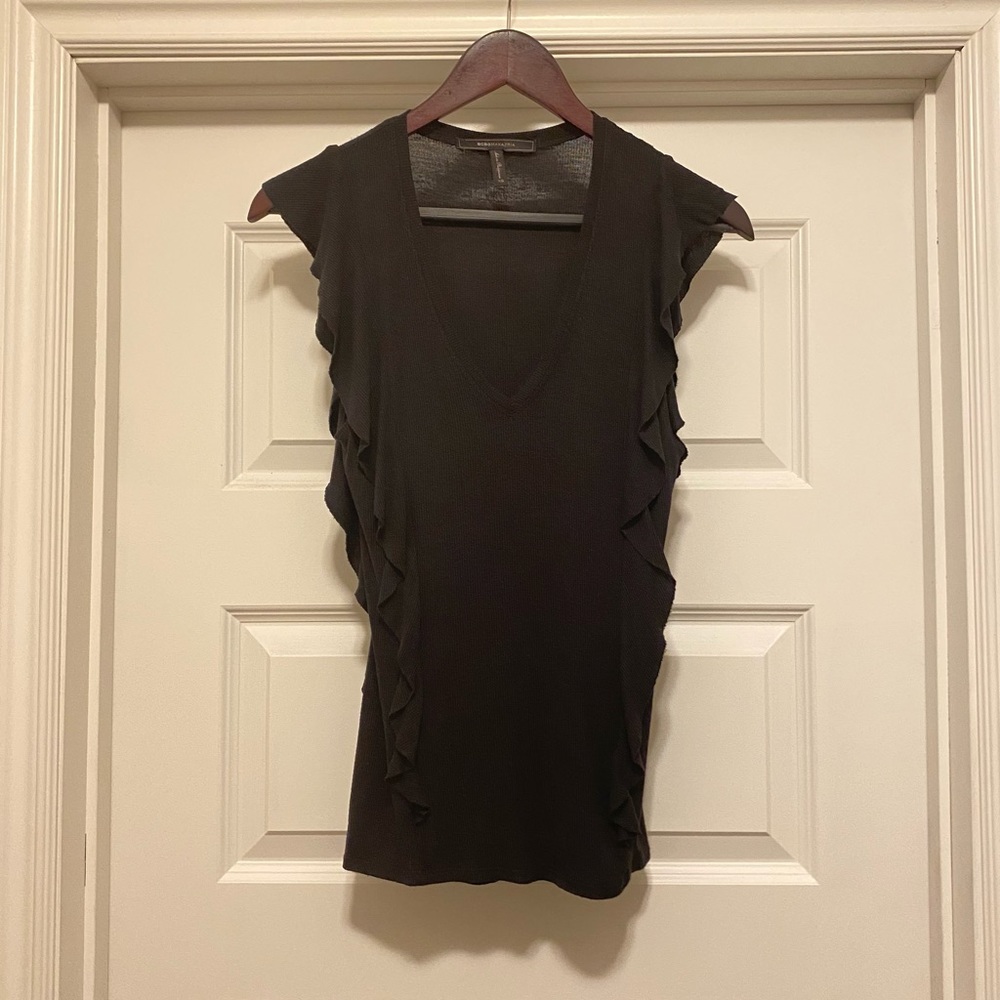 BCBGMAXAZRIA Ruffle Top